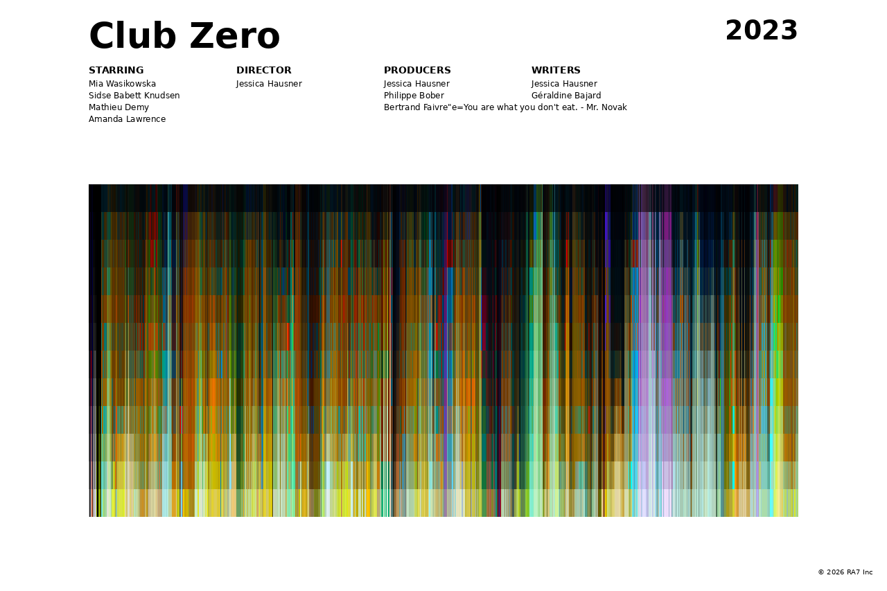 Poster preview for Club Zero